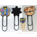 ready sale beautiful butterfly shape soft pvc paper clip stand